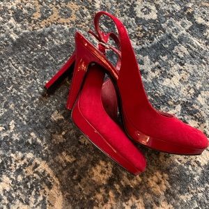 Red Alfani Slingback Pumps